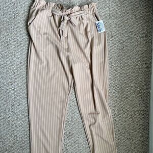 Beige Office Pants Size XL